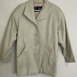 The Leather Factory Leather Blazer - Women's Size 7/8 - Made in USA